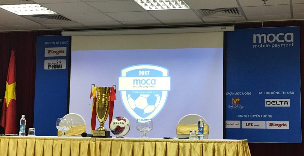Moca là nhà tài trợ chính giải bóng đá “Moca – kết nối doanh nghiệp – Cúp báo Bóng đá 2017”