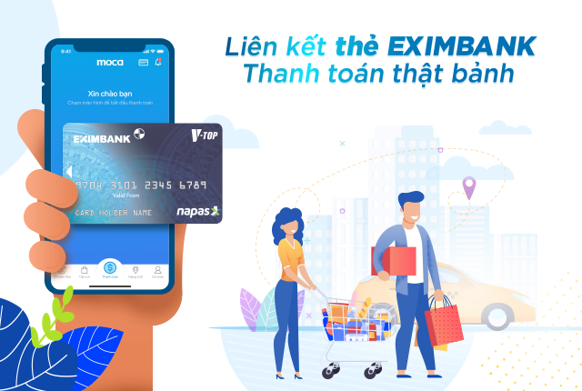 Liên kết thẻ Eximbank - Thanh toán thật bảnh